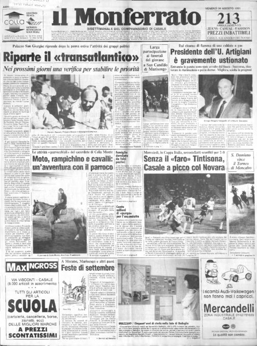 Il Monferrato - Edizione 62 del 30/08/1991